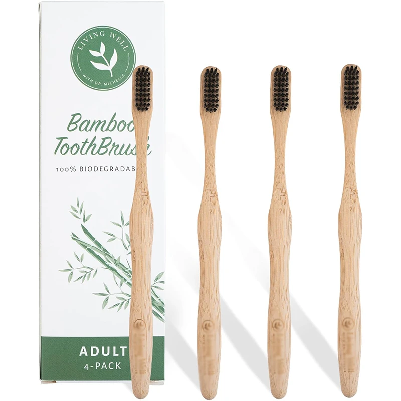 Escova de dentes de carvão preto