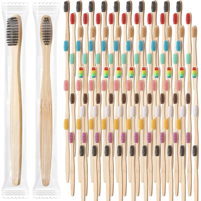 Escova de dentes de bambu ecológica